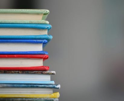 shallow focus photography of books